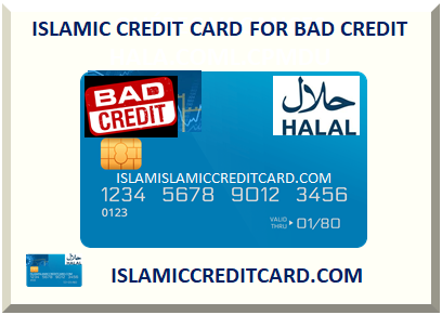 ISLAMIC CREDIT CARD FOR BAD CREDIT